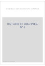 HISTOIRE ET ARCHIVES, JANVIER-JUIN 1998.