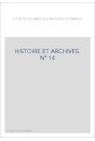 HISTOIRE ET ARCHIVES, JUILLET-DECEMBRE 2003