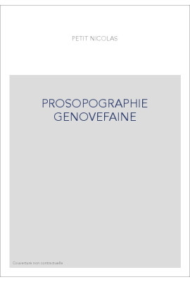 PROSOPOGRAPHIE GENOVEFAINE
