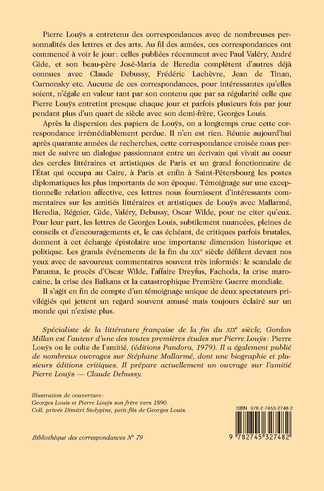 CORRESPONDANCE CROISÉE 1890-1917. TOME I. 1890-1898