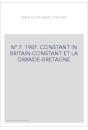 N° 7. 1987. CONSTANT IN BRITAIN-CONSTANT ET LA GRANDE-BRETAGNE