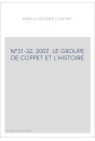 N°31-32. 2007. LE GROUPE DE COPPET ET L'HISTOIRE