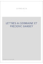 LETTRES A GERMAINE ET FREDERIC BARBEY