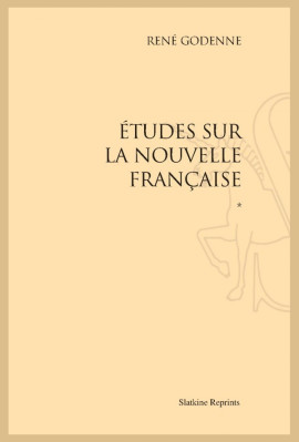 ÉTUDES SUR LA NOUVELLE FRANÇAISE