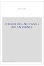 THEORIE DE L ART POUR L ART EN FRANCE