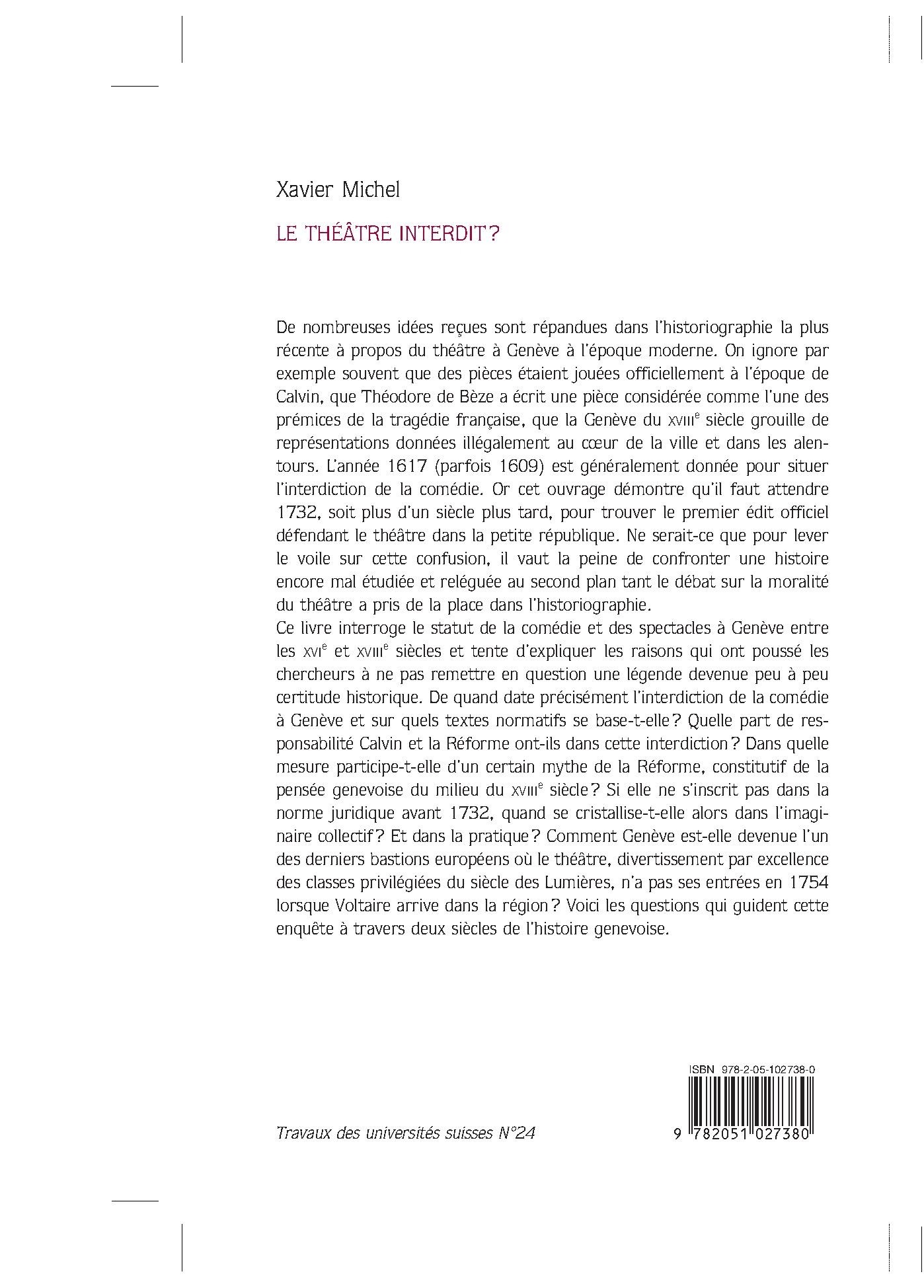 LE THÉÂTRE INTERDIT