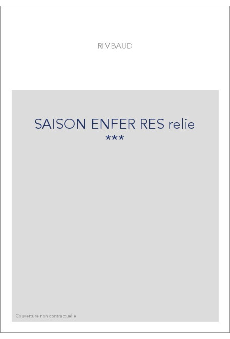 SAISON ENFER RES relie ***
