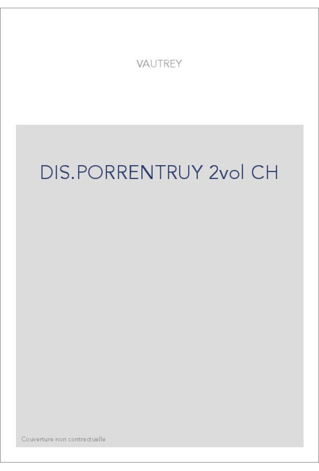 DIS.PORRENTRUY 2vol CH