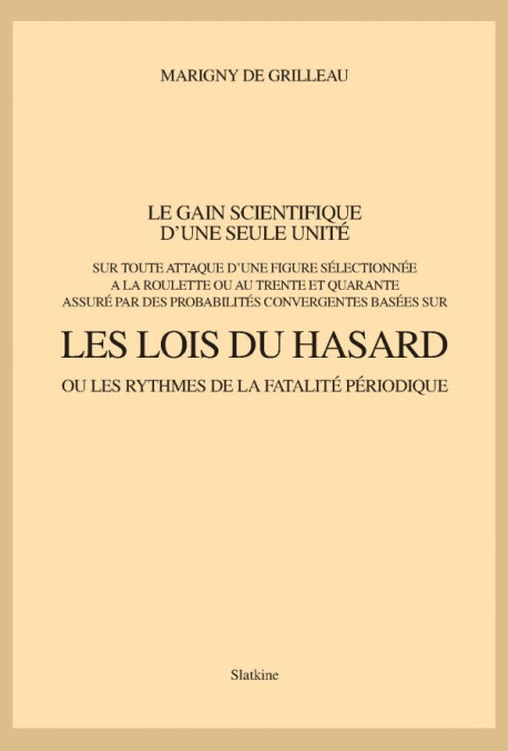 LES LOIS DU HASARD