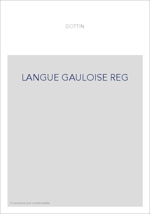 LANGUE GAULOISE REG