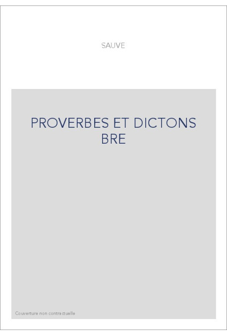 PROVERBES ET DICTONS BRE