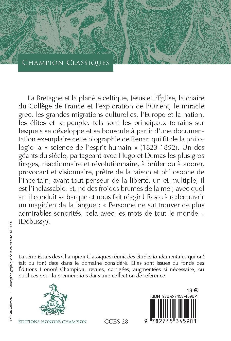 ERNEST RENAN, UNE BIOGRAPHIE.