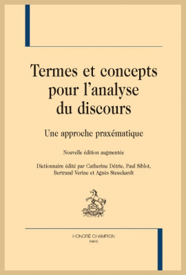 TERMES ET CONCEPTS POUR L'ANALYSE DU DISCOURS
