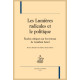 LES LUMIÈRES RADICALES ET LE POLITIQUE