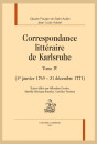 CORRESPONDANCE LITTÉRAIRE DE KARLSRUHE T. IV (1ER JANVIER 1769 - 31 DÉCEMBRE 1771)