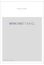 MEMOIRES T 3-4 CL
