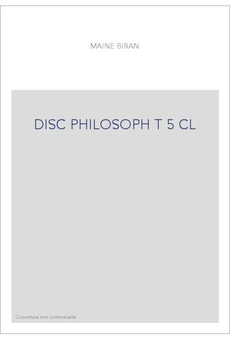 DISC PHILOSOPH T 5 CL