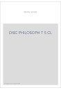 DISC PHILOSOPH T 5 CL