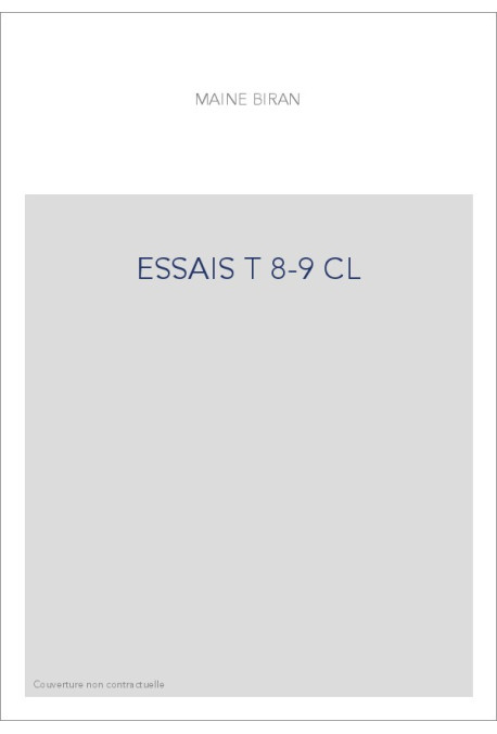 ESSAIS T 8-9 CL
