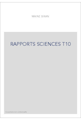 RAPPORTS SCIENCES T10
