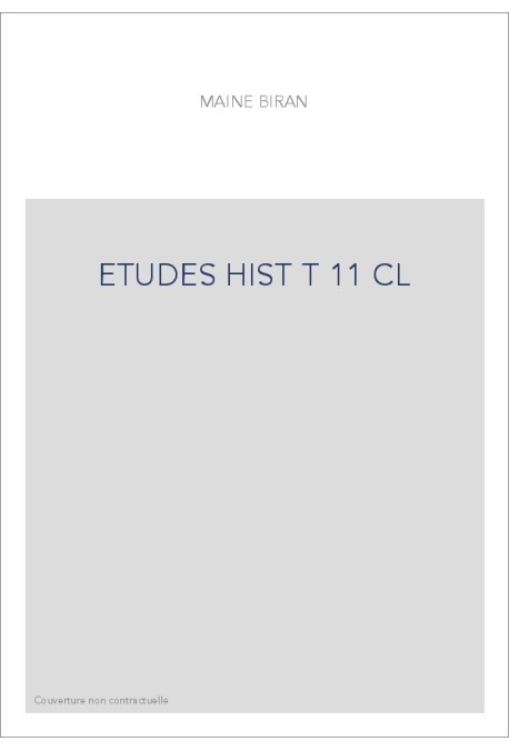 ETUDES HIST T 11 CL