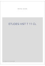 ETUDES HIST T 11 CL