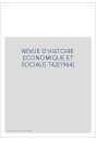 REVUE D'HISTOIRE ECONOMIQUE ET SOCIALE T42(1964)
