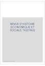 REVUE D'HISTOIRE ECONOMIQUE ET SOCIALE T43(1965)