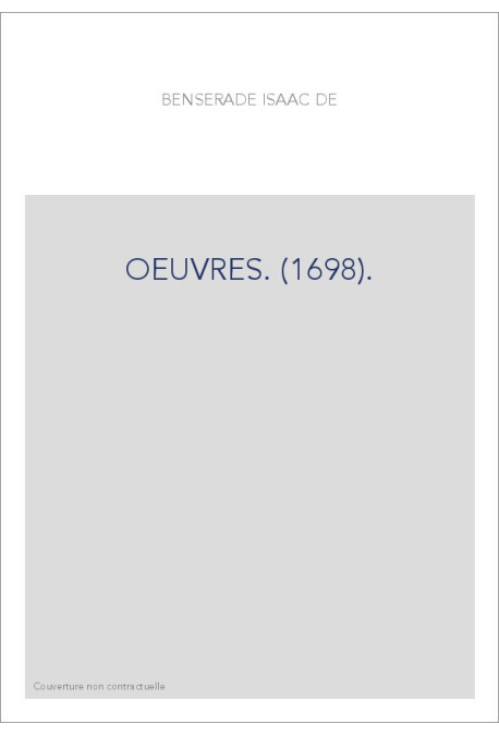 OEUVRES. (1698).