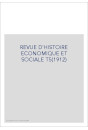 REVUE D'HISTOIRE ECONOMIQUE ET SOCIALE T5(1912)