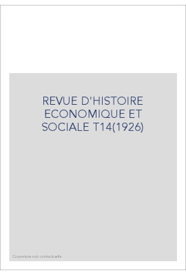 REVUE D'HISTOIRE ECONOMIQUE ET SOCIALE T14(1926)