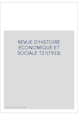 REVUE D'HISTOIRE ECONOMIQUE ET SOCIALE T21(1933)