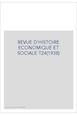 REVUE D'HISTOIRE ECONOMIQUE ET SOCIALE T24(1938)