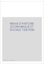 REVUE D'HISTOIRE ECONOMIQUE ET SOCIALE T24(1938)