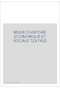 REVUE D'HISTOIRE ECONOMIQUE ET SOCIALE T23(1952)