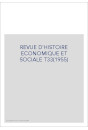REVUE D'HISTOIRE ECONOMIQUE ET SOCIALE T33(1955)