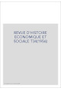 REVUE D'HISTOIRE ECONOMIQUE ET SOCIALE T34(1956)