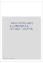REVUE D'HISTOIRE ECONOMIQUE ET SOCIALE T36(1958)