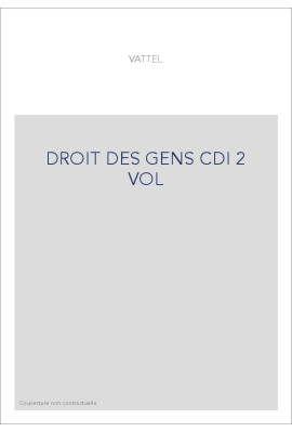 DROIT DES GENS CDI 2 VOL