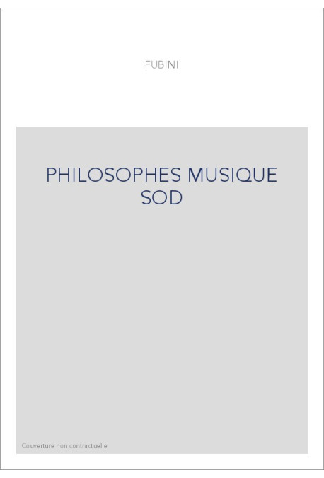 PHILOSOPHES MUSIQUE SOD