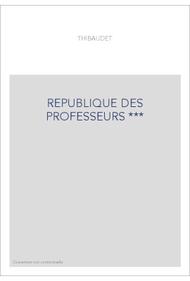 REPUBLIQUE DES PROFESSEURS ***