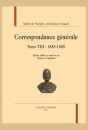 CORRESPONDANCE GÉNÉRALE TOME VIII : 1853-1855