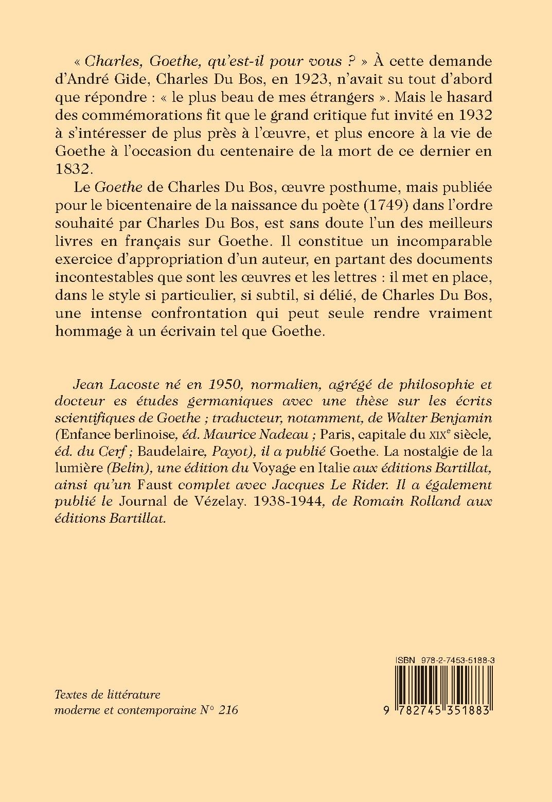 OEUVRES COMPLÈTES. GOETHE