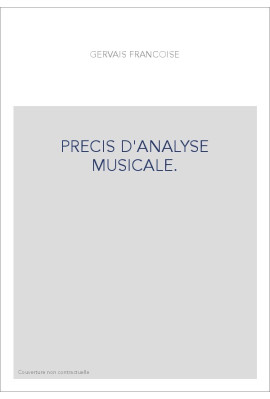 PRECIS D'ANALYSE MUSICALE.
