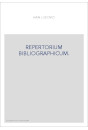 REPERTORIUM BIBLIOGRAPHICUM.