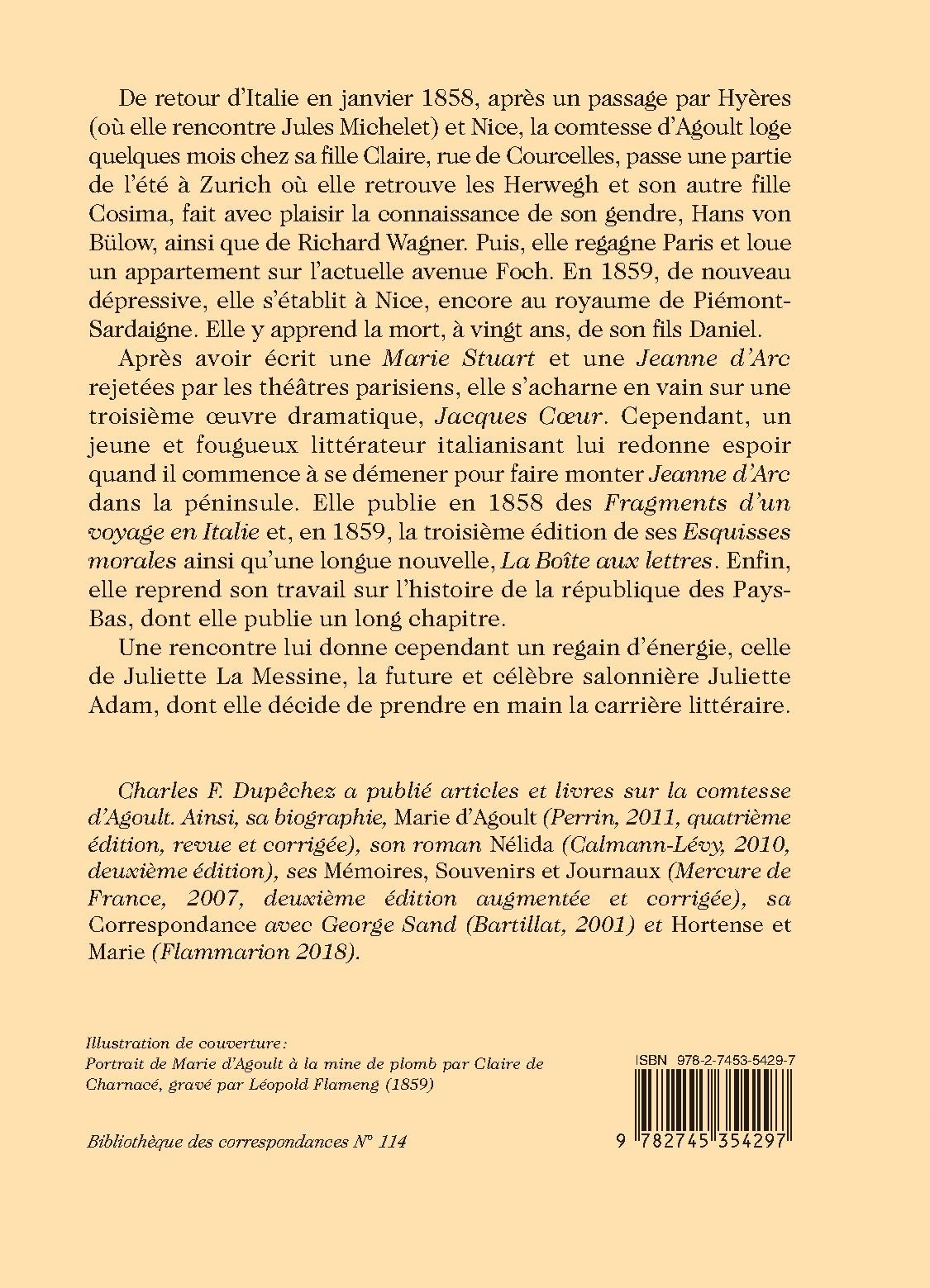 CORRESPONDANCE GÉNÉRALE, TOME X : 1858-1859