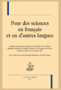 POUR DES SCIENCES EN FRANÇAIS ET EN D'AUTRES LANGUES