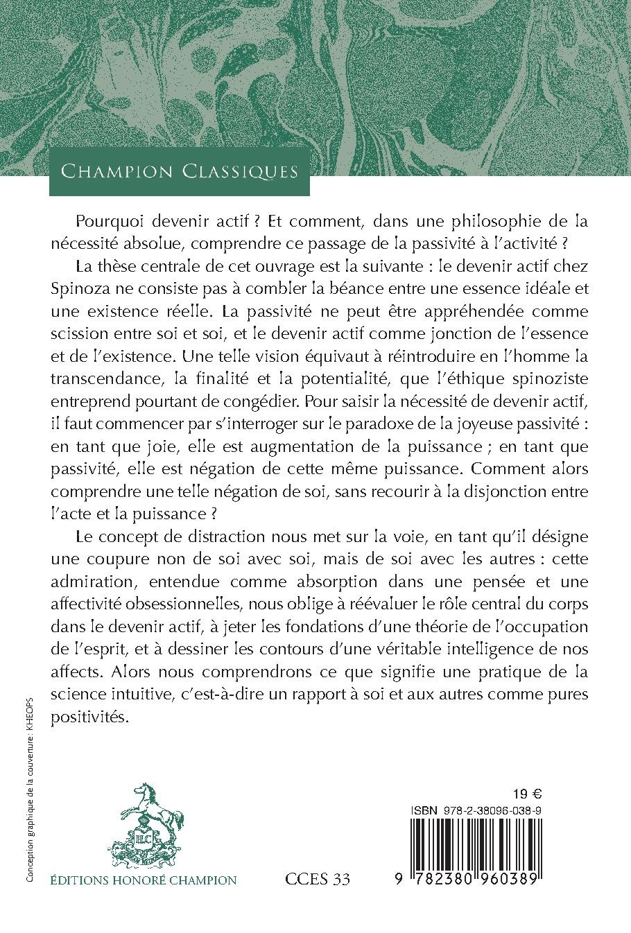 LE DEVENIR ACTIF CHEZ SPINOZA