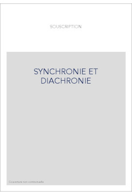 SYNCHRONIE ET DIACHRONIE