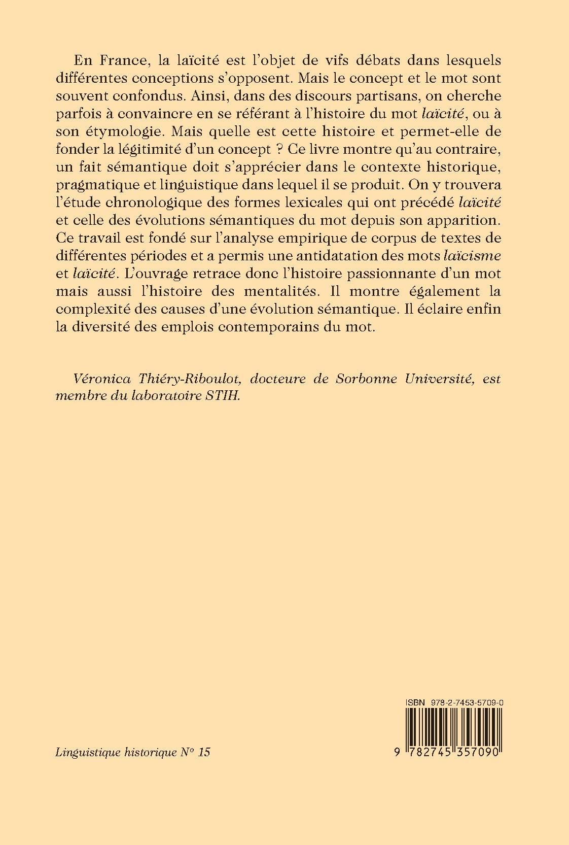 LAÏCITÉ : HISTOIRE D'UN MOT